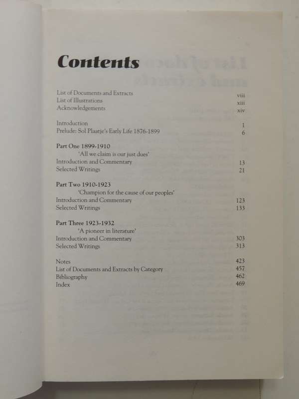 Sol Plaatje - Selected Writings - Ed. Brian Willan