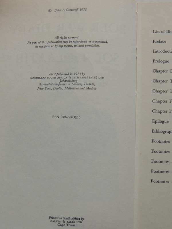 The Boer War Diary Of Sol T.Plaatje - An African At Mafeking- ed John L. Comaroff