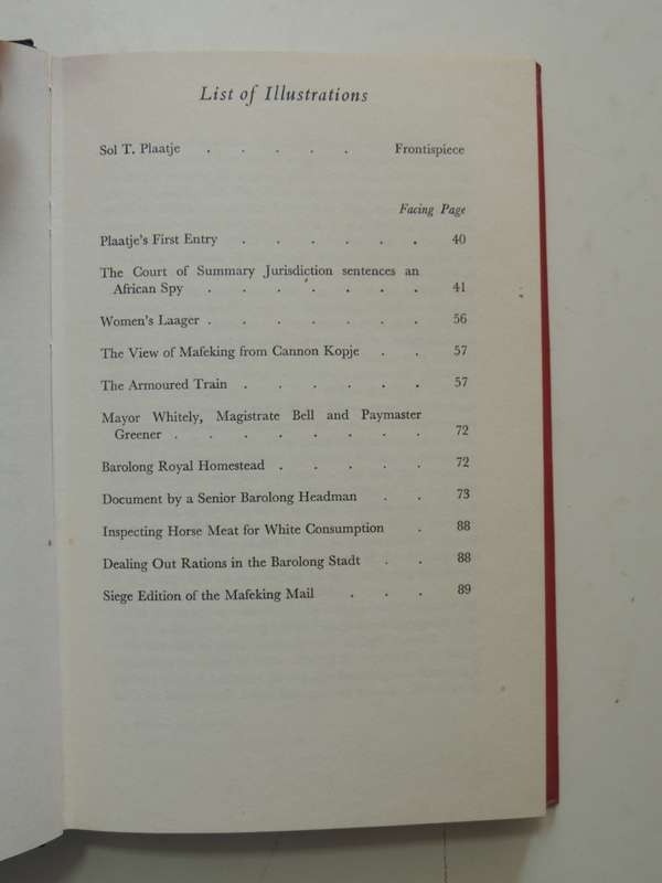 The Boer War Diary Of Sol T.Plaatje - An African At Mafeking- ed John L. Comaroff