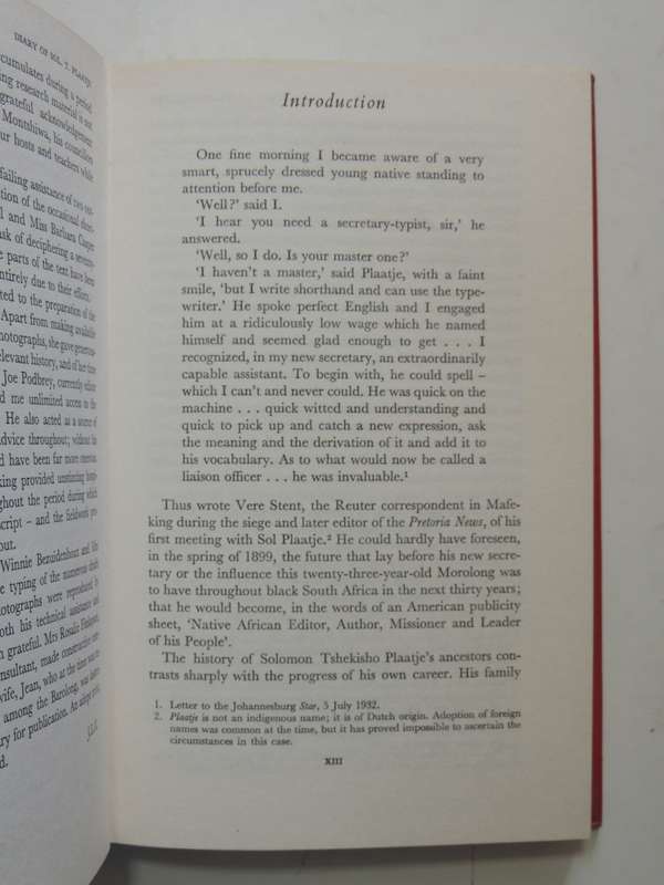 The Boer War Diary Of Sol T.Plaatje - An African At Mafeking- ed John L. Comaroff