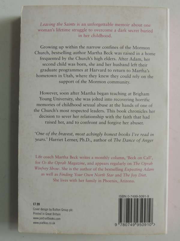 Learning The Saints - One Child`s Story Of Survival And Hope - Martha Beck