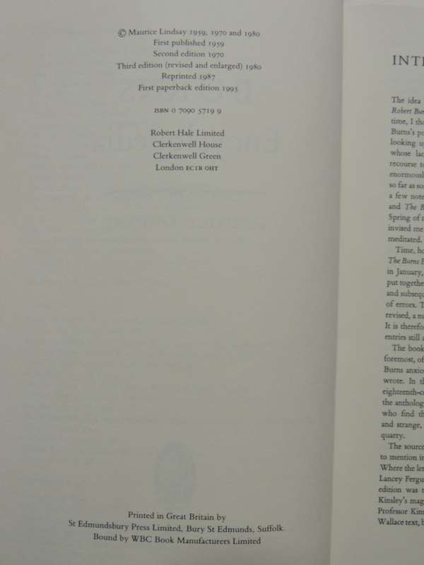 The Burns Encyclopedia - Maurice Lindsay