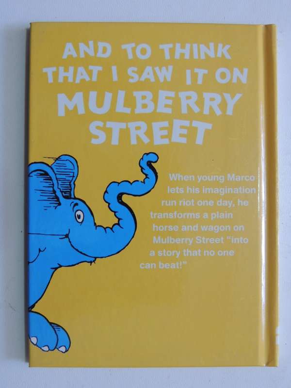And To Think That I Saw It On Mulberry Street - Dr. Seuss    BANNED