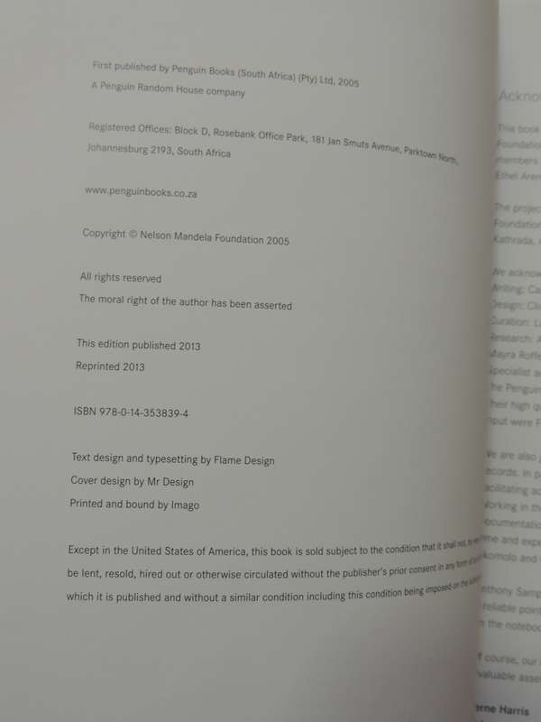 A Prisoner In The Garden - Signed By Sello Hatang Chief Executive Nelson Mandela Foundation