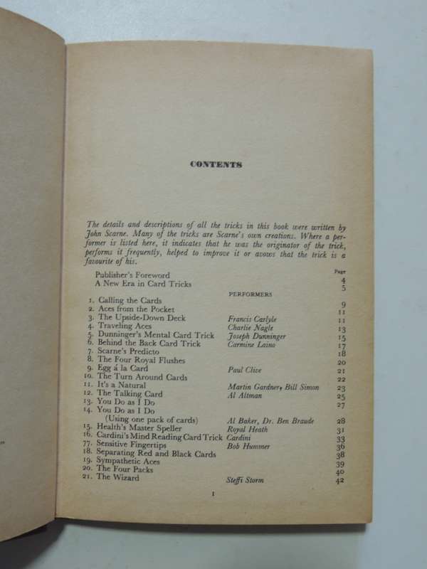 Scarne On Card TricksSCARCE  First English Edition 1953