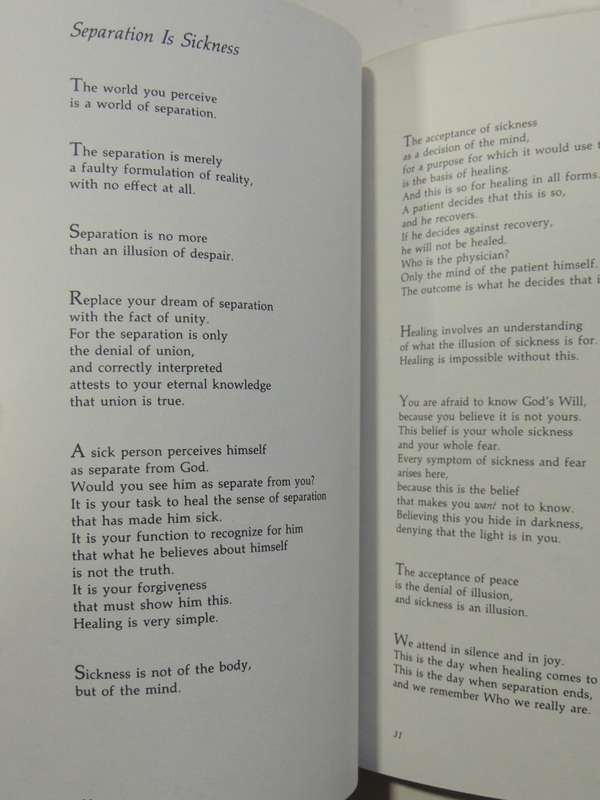 A Gift Of Healing - Selections From A Course In Miracles - ed Frances Vaughan & Roger Walsh