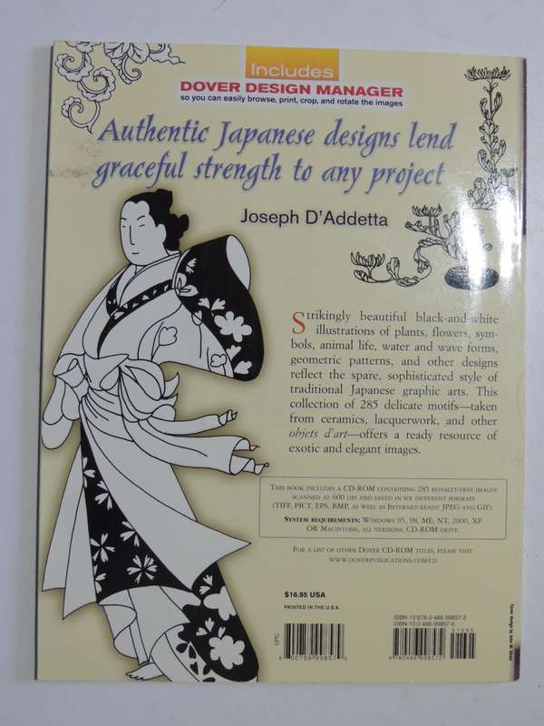 Japanese Motifs And Designs + CD