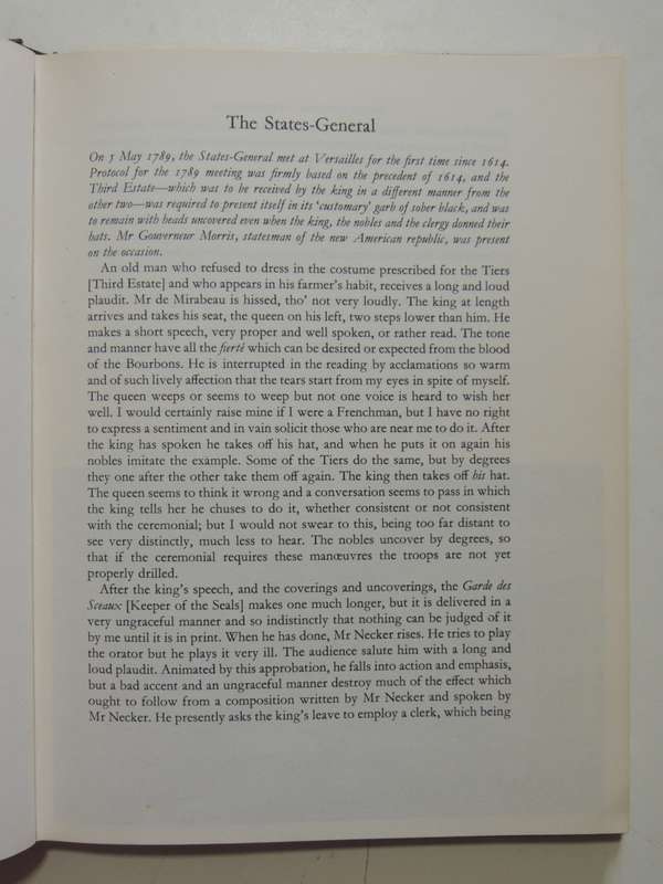 Paris In The Revolution - A Collection Of Eye-Witness Accounts - ed Reay Tannahill