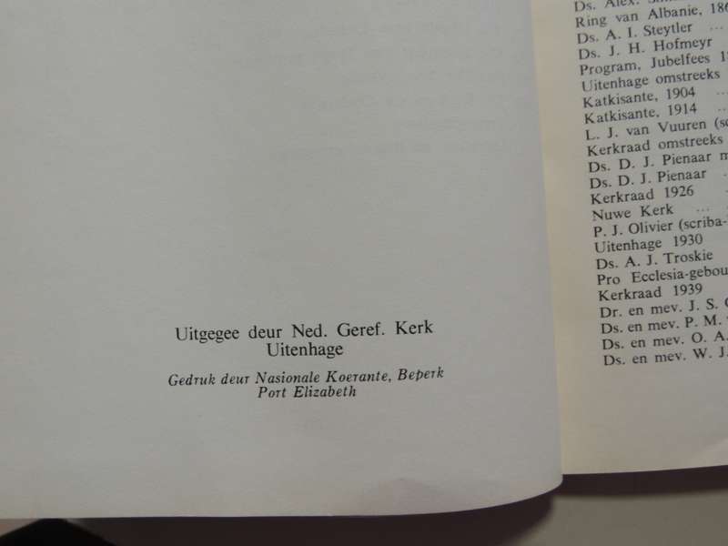 Ligbaken Aan Die Swartkops - Nederduitse Gereformeerde Kerk Uitenhage 1817-1967Ds. A.P. Smit