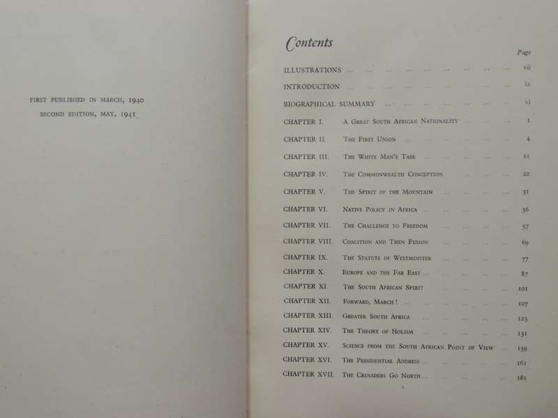 Groter Suid-Afrika - Planne Vir `N Beter Wereld - J.C. Smuts   SIGNED BY JC SMUTS