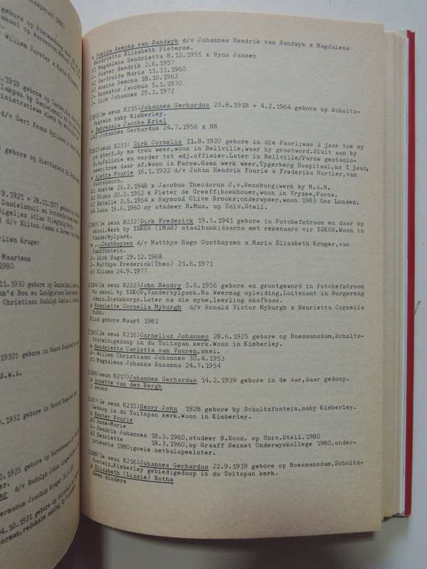 Uys Familie Register- J.R. Uys