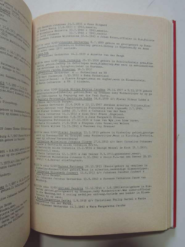 Uys Familie Register- J.R. Uys