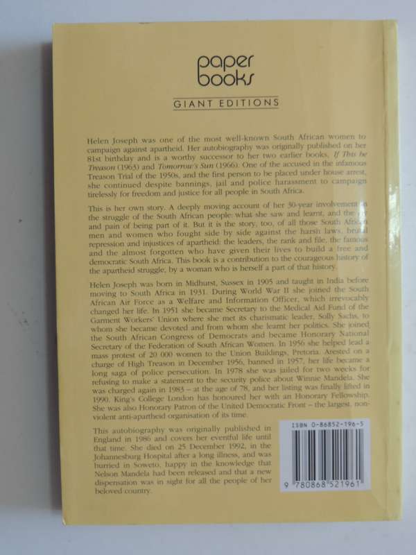 Side By Side - The Autobiography Of Helen Joseph - Helen Joseph