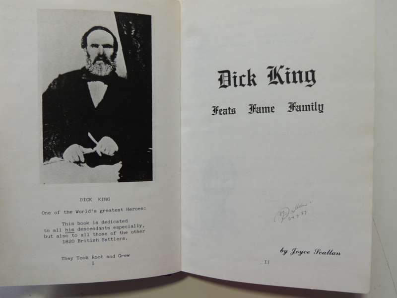 Dick King - Feats, Fame, Family - Joyce Scallan  SIGNED 1987 LTD Edition
