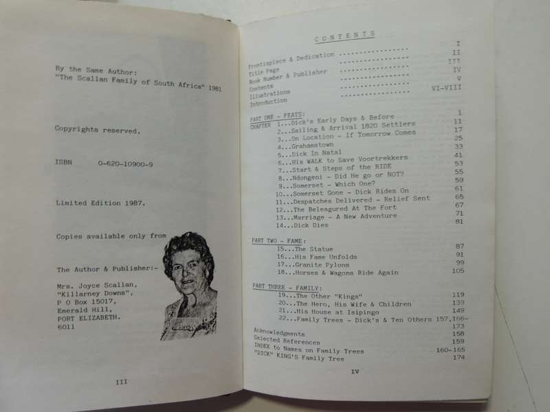 Dick King - Feats, Fame, Family - Joyce Scallan  SIGNED 1987 LTD Edition