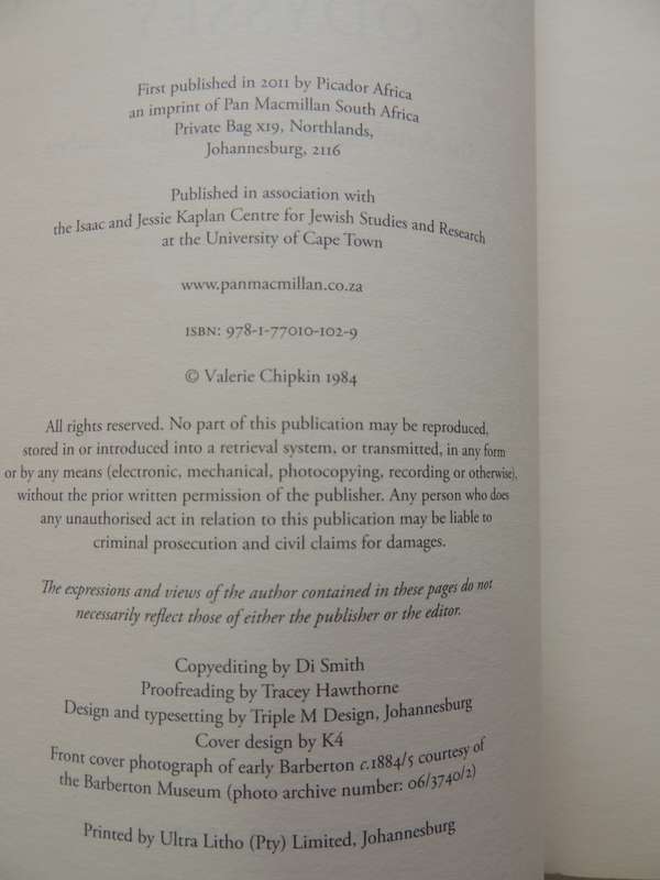 South African Odyssey - The Autobiography Of Bertha Goudvis - ed Marcia Levenson