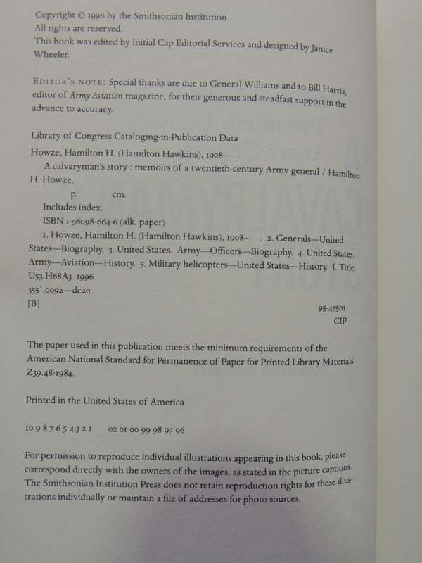 A Cavalryman`s Story - Memoirs Of A Twentieth Century Army General - Hamilton H. Howze