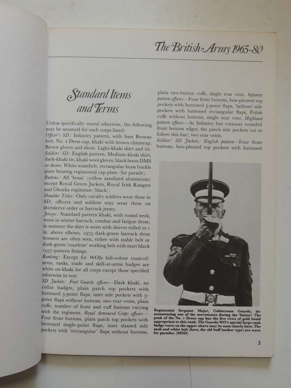 Osprey Men-At-Arms Series: The British Army 1965-80  Major D.G. Smith