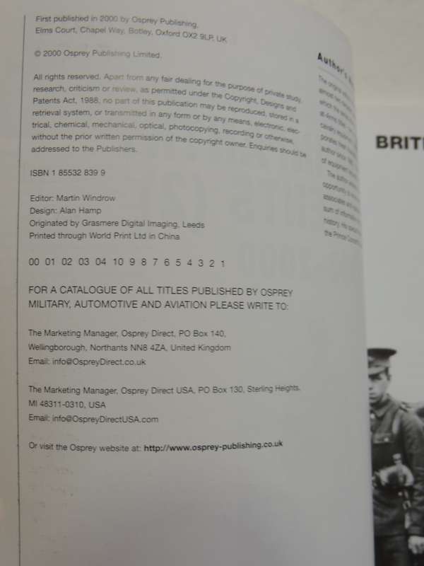 Osprey Men-At-Arms Series: British Infantry Equipments (2) 1908-2000  Mike Chappel