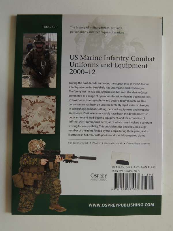 Osprey Elite Series: US Marine Infantry Combat Uniforms And Equipment 2000-12  J. Kenneth Ward