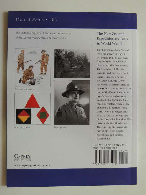 Osprey Men-At-Arms Series: The New Zealand Expeditionary Force In World War II  Wayne Stack