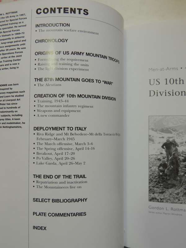 Osprey Men-At-Arms Series: US 10th Mountain Division In World War II Gordon L Rottman