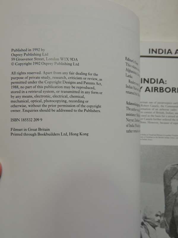 Osprey Elite Series: Elite Forces Of India And Pakistan  Ken Conboy