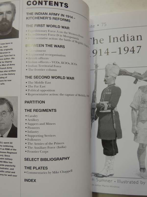 Osprey Elite Series: The Indian Army 1914 - 1947  Ian Sumner