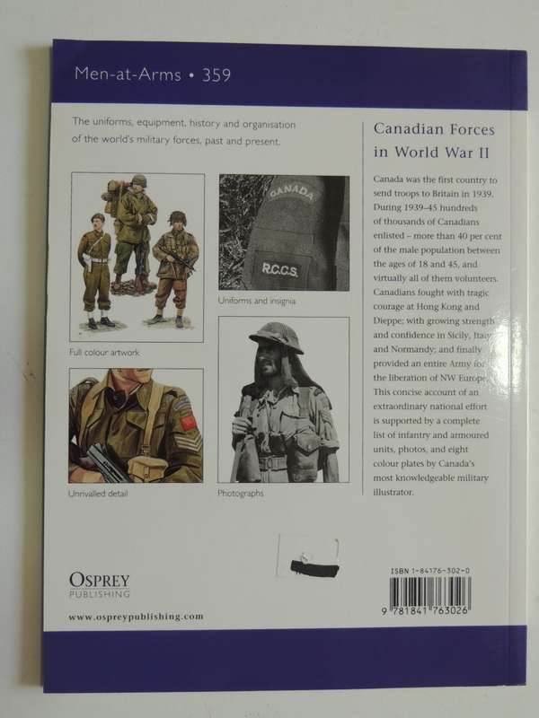 Osprey Men-At-Arms Series: Canadian Forces In World War II  Rene Chartrand