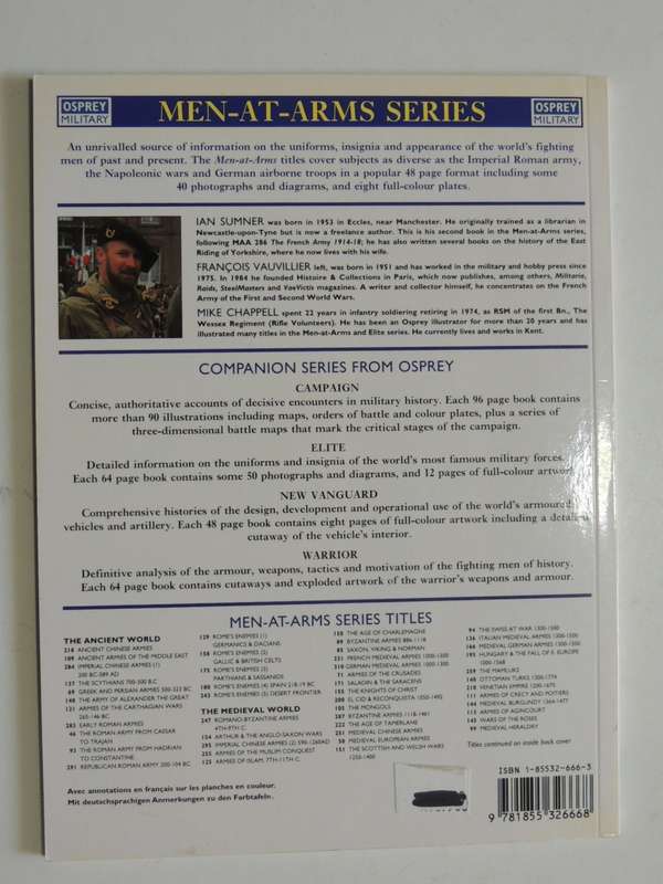 Osprey Men-At-Arms Series: The French Army 1939-45 (1) Ian Sumner & Francois Vauvillier