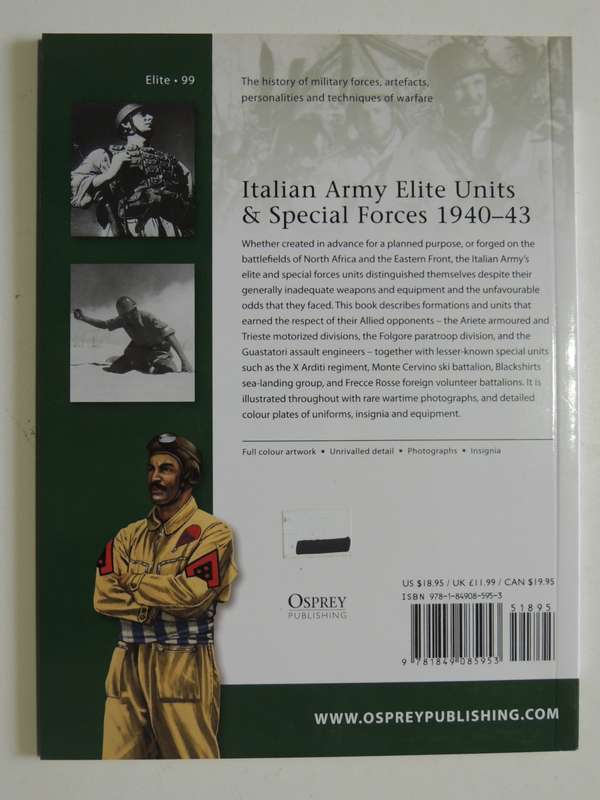 Osprey Elite Series: Italian Army Elite Units & Special Forces 1940-43