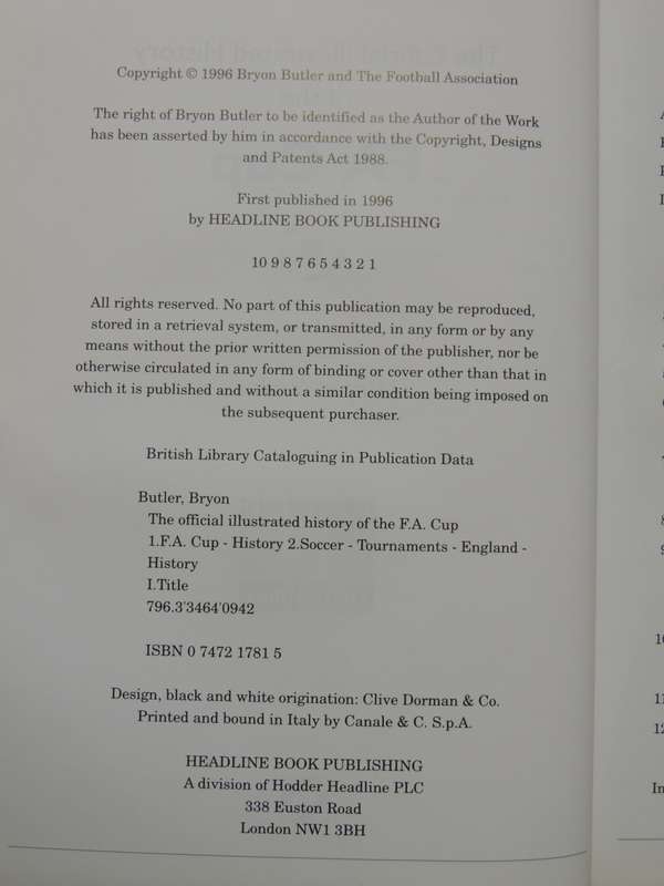 The Official Illustrated History of the FA Cup - Byron Butler