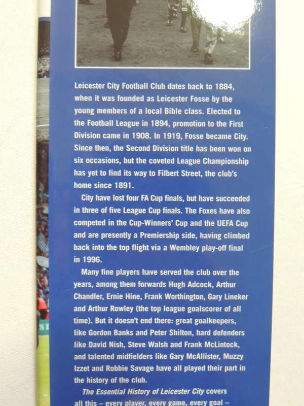 The Essential History of Leicester City - Tony Matthews