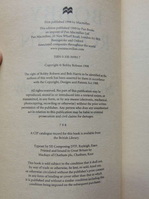Bobby Robson An Englishman Abroad My Autobiography - Bobby Robson & Bob Harris