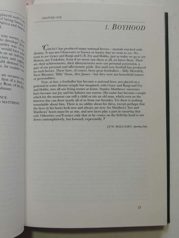Stanley Matthews The Authorized Biography - David Miller