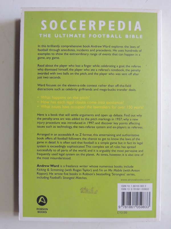 Ward`s Soccerpedia The Lore and Laws of the Beautiful Game - Andrew Ward