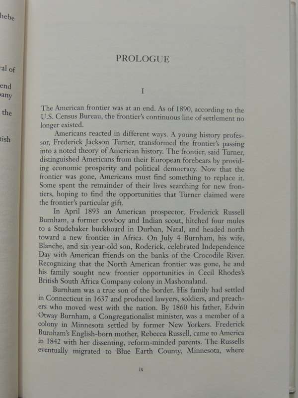 An American Family On The African Frontier,Burnham Family Letters, 1893-96 ed Mary &Richard Bradford