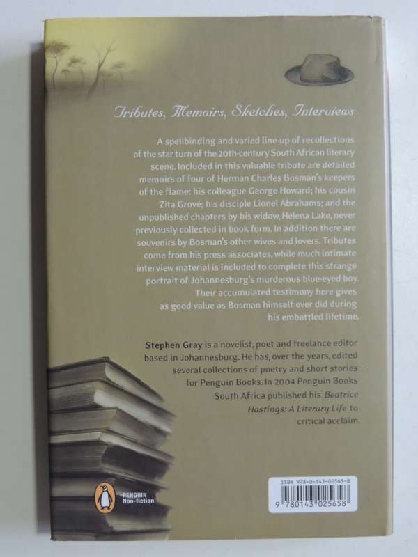 Remembering Bosman - Herman Charles Recollected - ed Stephen Gray
