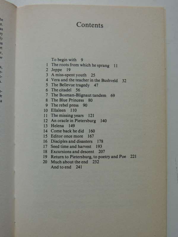 The Life Of Herman Charles Bosman - Valerie Rosenberg