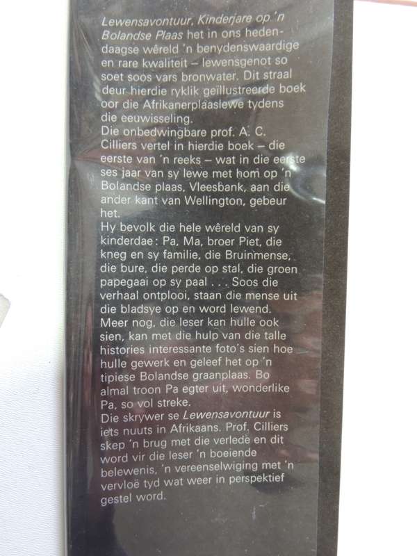 LewensAvontuur 3 Vol, Kinderjare Op Bolandse Plaas,Seunsjare Op Olyfboom,Studiejare - AC Cilliers