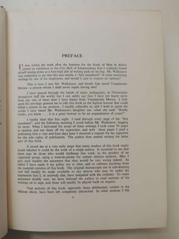 Indaba My Children  - Vusamazulu Credo Mutwa    2nd printing 1965