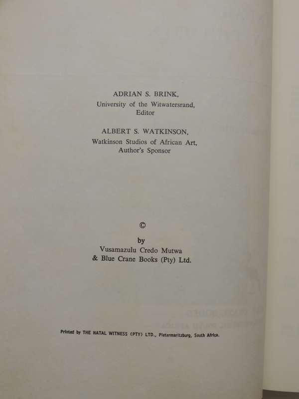 Indaba My Children  - Vusamazulu Credo Mutwa  1st Edition
