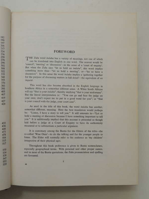 Indaba My Children  - Vusamazulu Credo Mutwa  1st Edition