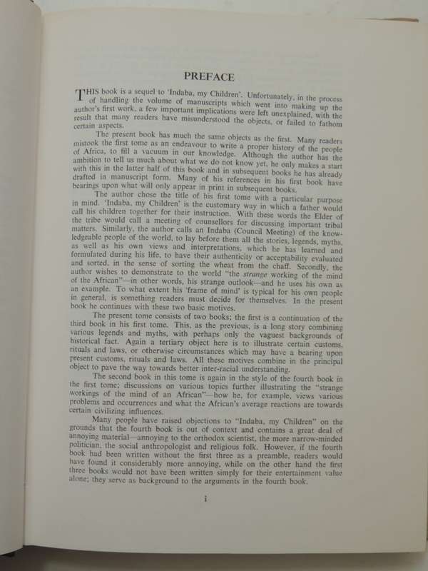 Africa is my Witness - Vusamazulu Credo Mutwa   (Sequal to INDABA, MY CHILDREN) 1966 1st Std Edition