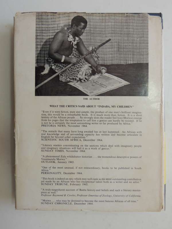 Africa is my Witness - Vusamazulu Credo Mutwa   (Sequal to INDABA, MY CHILDREN) 1966 1st Std Edition