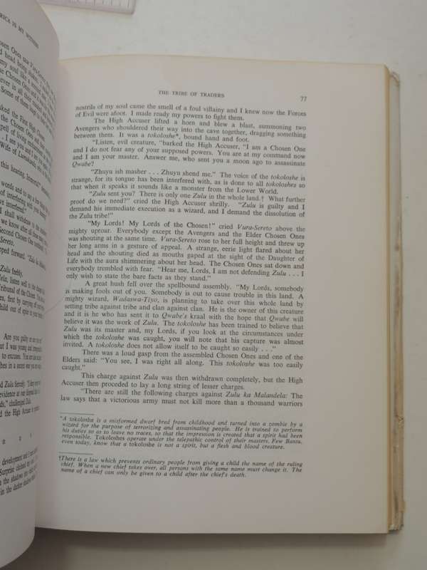 Africa is my Witness - Vusamazulu Credo Mutwa   (Sequal to INDABA, MY CHILDREN) 1966 1st Std Edition