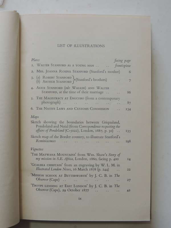 The Reminiscences Of Sir Walter Stanford - VRS I No.26 - J.W. Macquarrie
