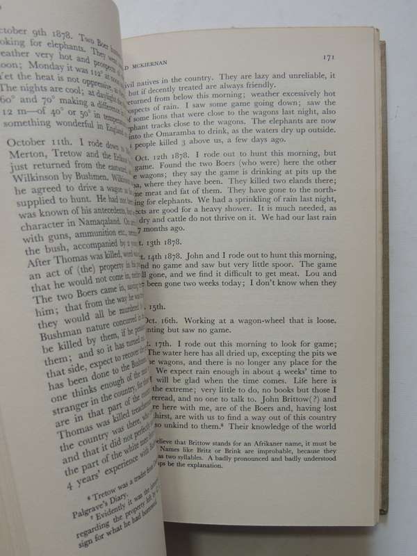 The Narrative And Journal Of Gerald McKiernan In South West Africa - VRS I No. 35- Dr. P. Serton