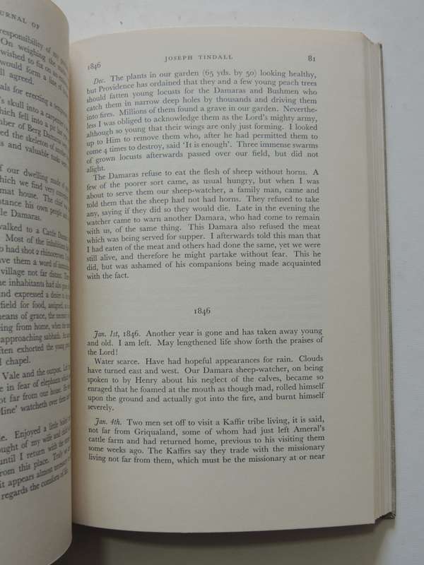 The Journal Of Joseph Tindall - VRS I No. 40- B.A. Tindall