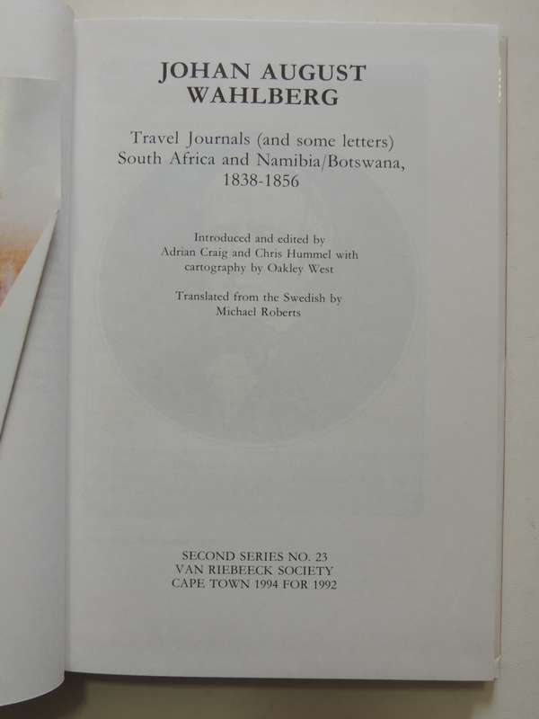 Johan August Wahlberg - VRS Series II No. 23 - ed Adrian Craig & Chris Hummel